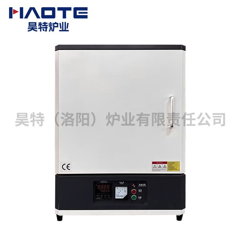 電（diàn）阻絲加熱1200度馬弗（fú）爐400x300x300箱式黑白配色